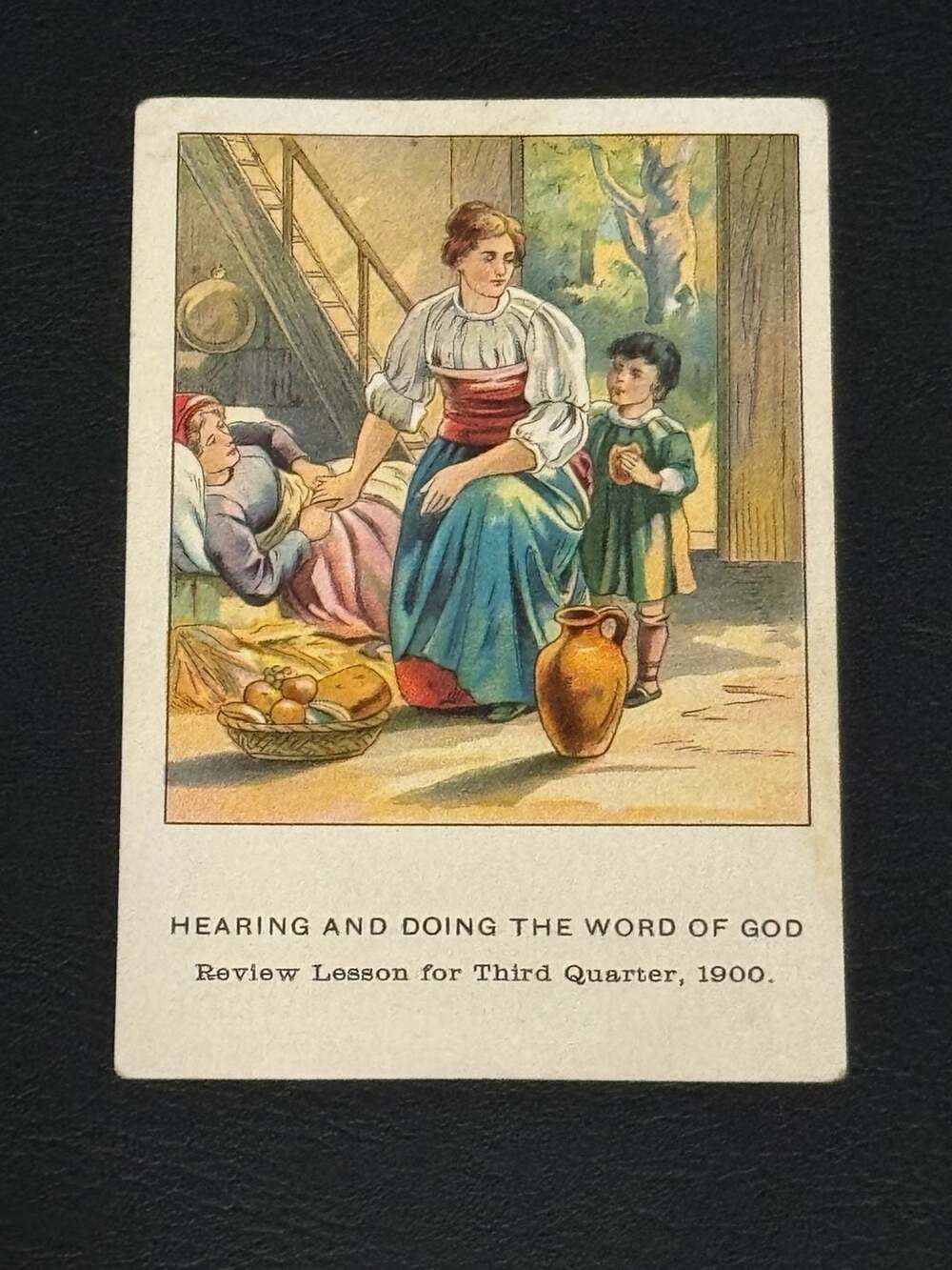 Presbyterian Committee of Publication Pictorial Bible Lesson Card 1900